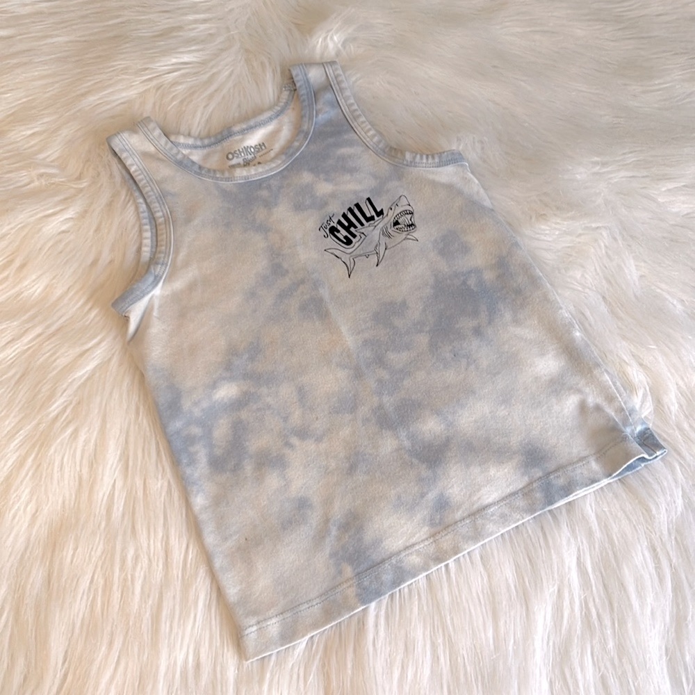 Boys 4 OshKosh Blue Tank Top
